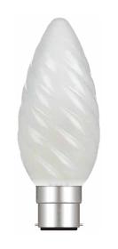 Candle 45mm Twisted Incandescent Luxram Decorative Candle Candle 45mm Twisted Incandescent Luxram Decorative Candle